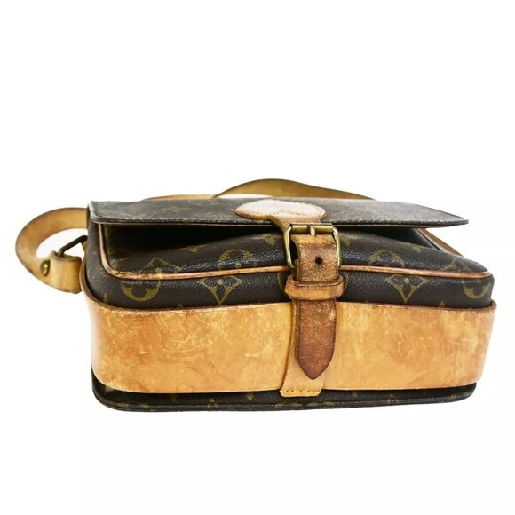 LOUIS VUITTON Cartouchiere MM Shoulder Bag Monogram Leather Brown M51253 30FB216 - Picture 5 of 16